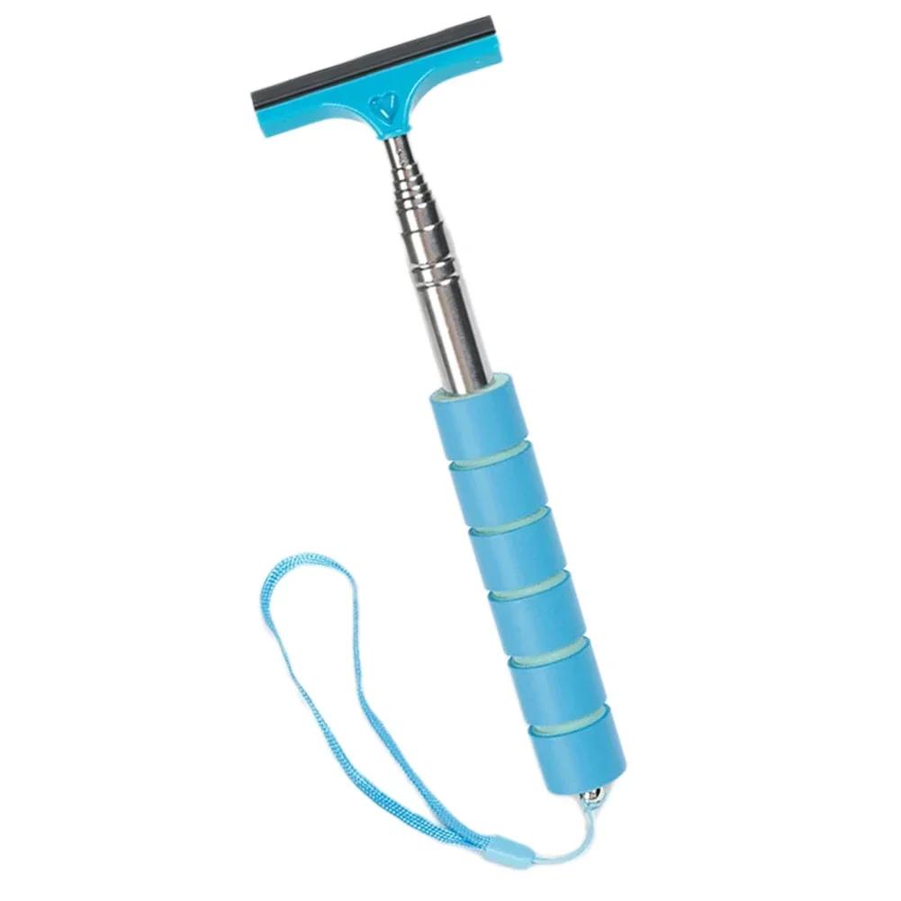 Telescopic Car Rearview Side Mirror Squeegee Glass Cleaning Tool For Window Cleaning Brush Handheld Wiper Scraper