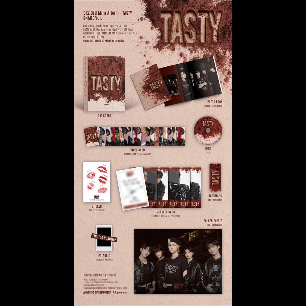 DKZ [TASTY] 3rd Mini Album (INVITATION ver.  SNARE ver.) + Free Gift