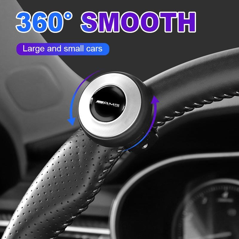 360 Degree Rotating Car Steering Wheel Booster Steering Wheel Knob Ball For Mercedes Benz AMG W212 W205 W246 W177 W176 W213 GLC GLE GLS Welcome Laser