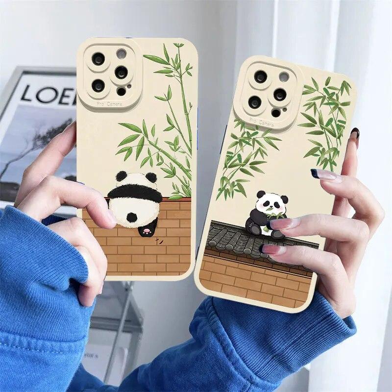 Animace Krásný telefon pro Iphone XR Max 11 Plus 6 13 Mini 7 14 X 8 12 XS Pro 6s Straight Silicon Soft TPU silikonový kryt