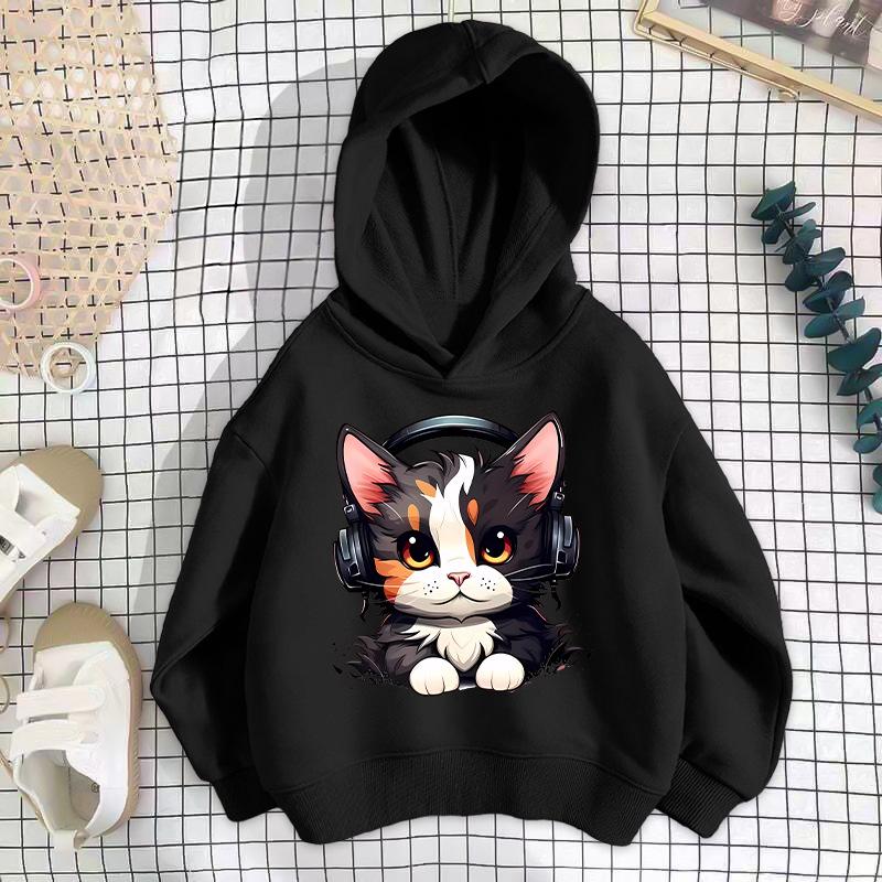 Trendy Dětská Mikina s Spuštěnými Rameny - Unisex Jarní/Podzimní Volný Střih Top 2025