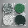 4PCS Hand Woven Circular Cotton Dining Table Placemat Coaster Kitchen Accessories Mat Cup Solid Color Coffee Drink Pad