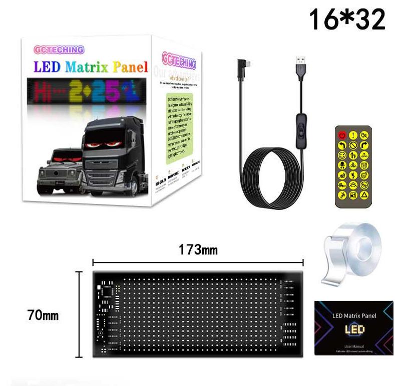 

Programmable led sign LED Matrix Pixel Panel Display Screen Flexible RGB Car Scrolling Text Animation Shop Reminder Light