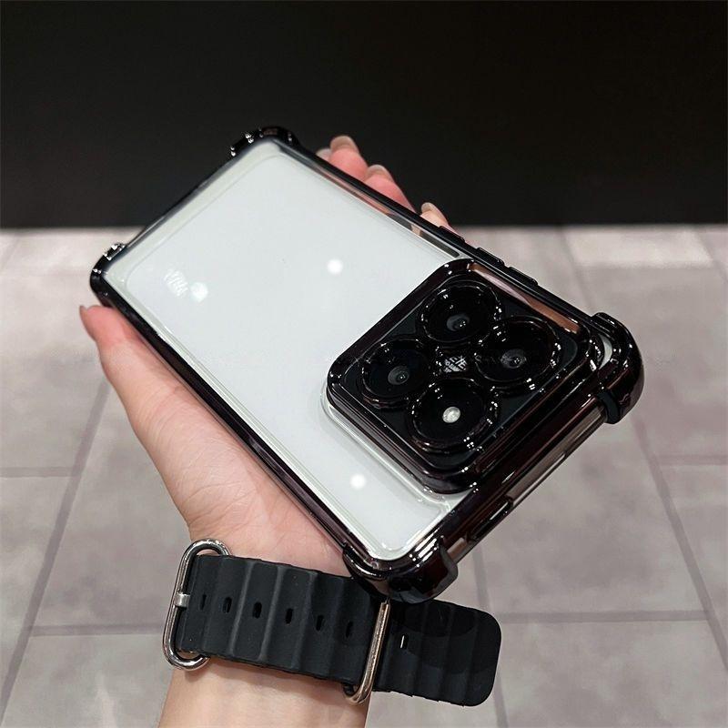 For Motorola Edge 70 Fusion Case Luxury Plating Clear Four-corner Anti-fall Protective Phone Cover For Moto Edge70 Fusion Shell