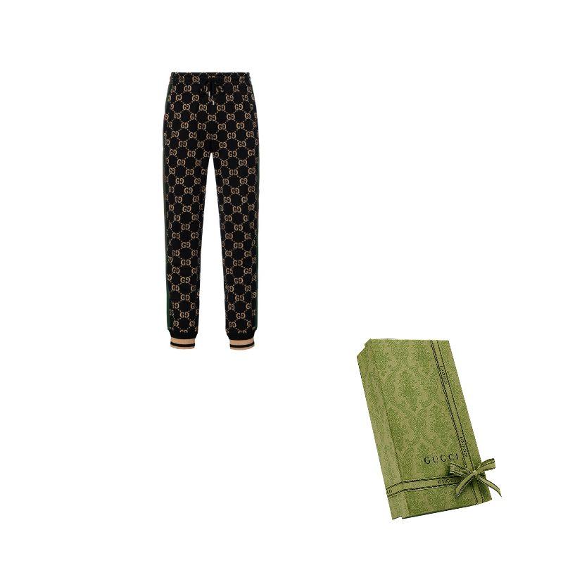 GUCCI SS22 Knitted Sweatpants Men`s Black