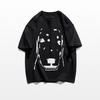 2025 Summer Women's Heavyweight Cotton Straight Shoulder Loose Half Sleeve T-Shirt