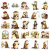 50 Cute Cartoon Otter Stickers for Guitar, Refrigerator, and Graffiti Decoration