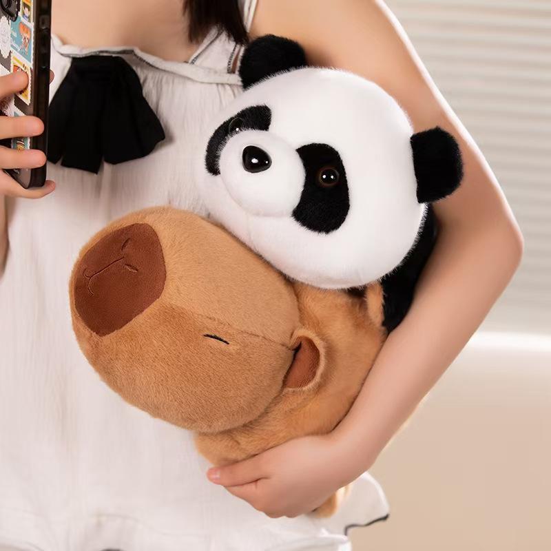Flip Kapibara Panda Doll Plush Cute Toy Simulation Capybara Doll Ragdoll