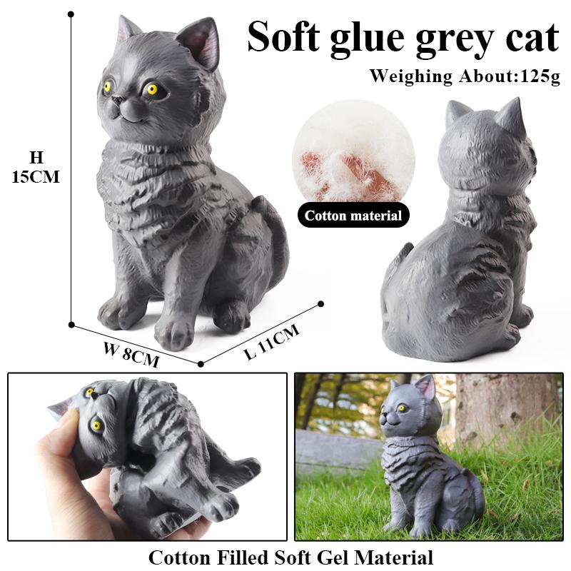 Oenux Soft Cotton Farm Animals Cow Horse Pig Hen Cat Dog Model Action Figures Wild Lizard Donkey Koala Educational Kids Toy Gift