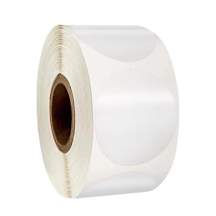 500 Stück Rolle Transparente Selbstklebende Siegelaufkleber 2cm2.5cm3cm3.8cm5cm Rund Transparente Geschenkverpackung Siegel-Etiketten