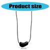 Romance Love Heart Enamel Necklace Pendant Adjustable Chain Choker Jewelry Accessory for Stylish Women and Teens  Red