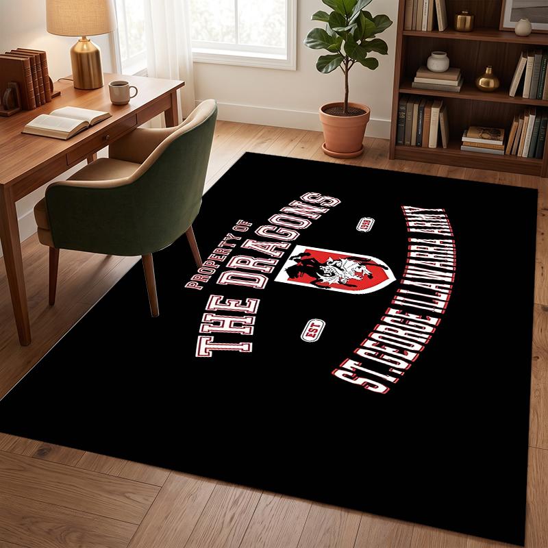 St George Illawarra Dragons (14) Büurteppich Eleganter Bodenteppich für Büro Wohnzimmer Schlafzimmer und Innenräume