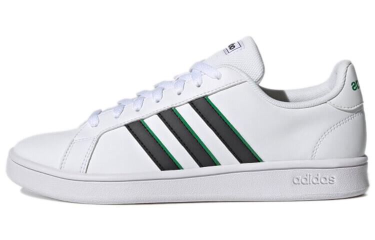 adidas Grand Court Base White Carbon Green - GW5612 42.5