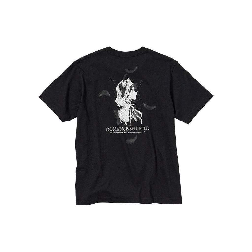 Uniqlo x Detective Conan Collaboration SS23 Ran Mouri Character Cotton Regular Fit Letter Logo Printed Short Sleeve T-Shirt Unisex Tops 462177-09