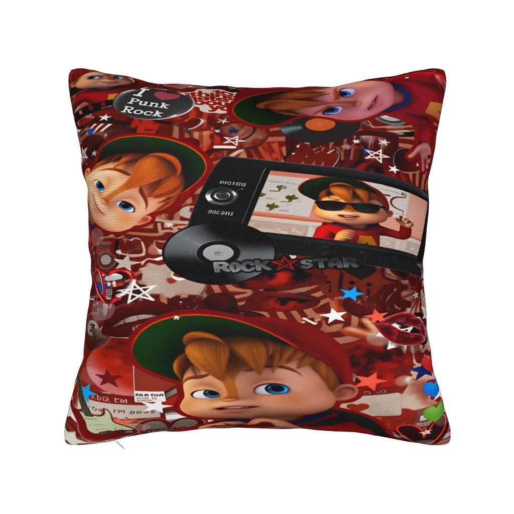Pillow Cover Alvin and the Chipmunk Fashion Pillow Case For Sofa Couch Bed Living Room Pillowcases