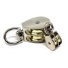 1Pcs Durable 43/58/86mm Moving Pulley Mini Single/Double Wheels Messenger Pulley Zinc Alloy Metal Sheave Crown Block