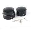 2Pcs Motorcycle Rear Axle Nut Cover Cap Sets for Harley Dyna XG XL 883 1200 Fat Boy Softail  Chrome Black
