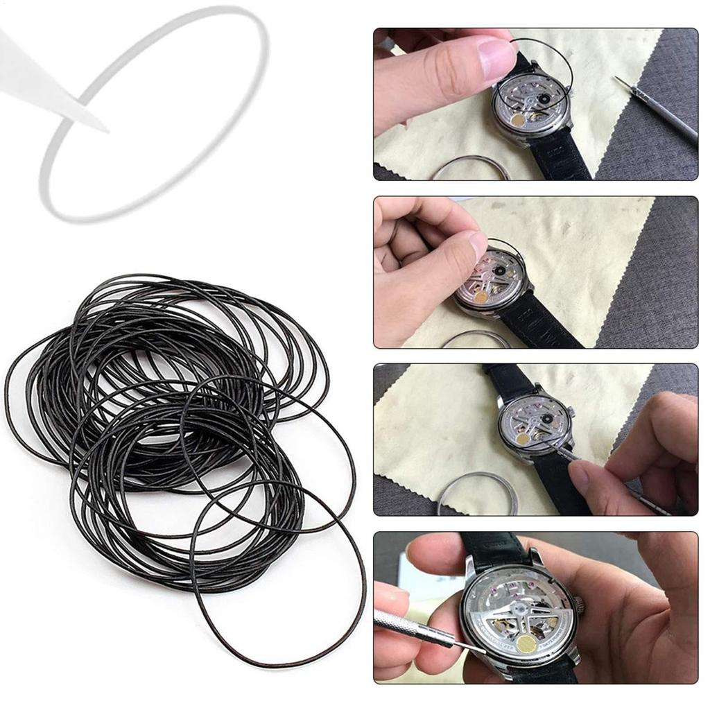 Watch Rubber Sealing Watch Waterproof Seal Watch Rubber Seal Watch Repair Tool Rubber for Watches O-Ring Gasket, Gasket, Gasket, Washer, Kit, O-Ring