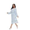 Plus Size Arabic Muslim Casual Robe - Spring/Summer Middle Eastern Dress