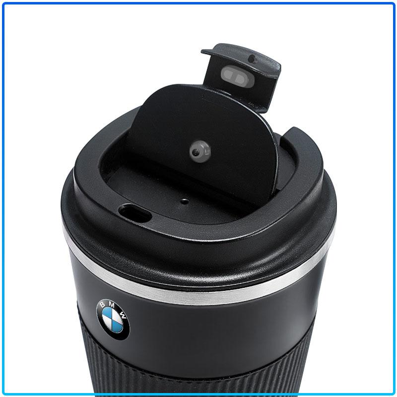 500ml Stainless Steel Coffee Tumbler Thermos Cup Portable Travel Thermal Mug For BMW M Performance 1 3 5 7 Series M3 M4 M5 M6 X1 X3 X5 X6 X7 E30 E34