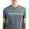 Emporio Armani Logo Print Crew Neck Short Sleeve T-Shirt Men tops Green 8N1TN5-1JPZZ-M9062