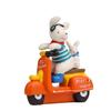 Resin Cartoon Dog Rabbit Miniature Ride Motorcycle For Desk Decor And Gift Giving