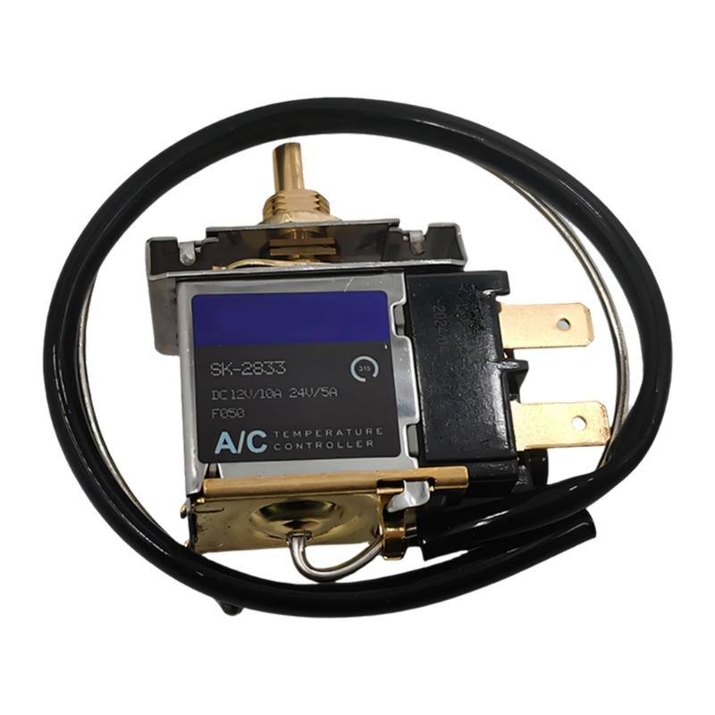 Universal 12V 24V Car Air Conditioning Temperature Control Switches Manual Knob Adjustable for Trucks and Old Vehicles