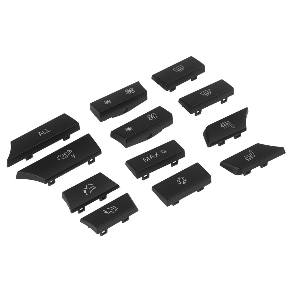 12 Piece Set A/C Heating Switch Button ABS And PC Blend