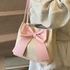 Woven Bag Summer Cute Girl Messenger Bag Baby 2025 New Change Bag Girls Backpack Bow