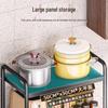 3-Tier Floor-Standing Kitchen Storage Rack with Baskets