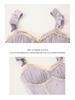 Plus Size Backless Ice Silk Push-Up Camisole Nightgown Robe Set