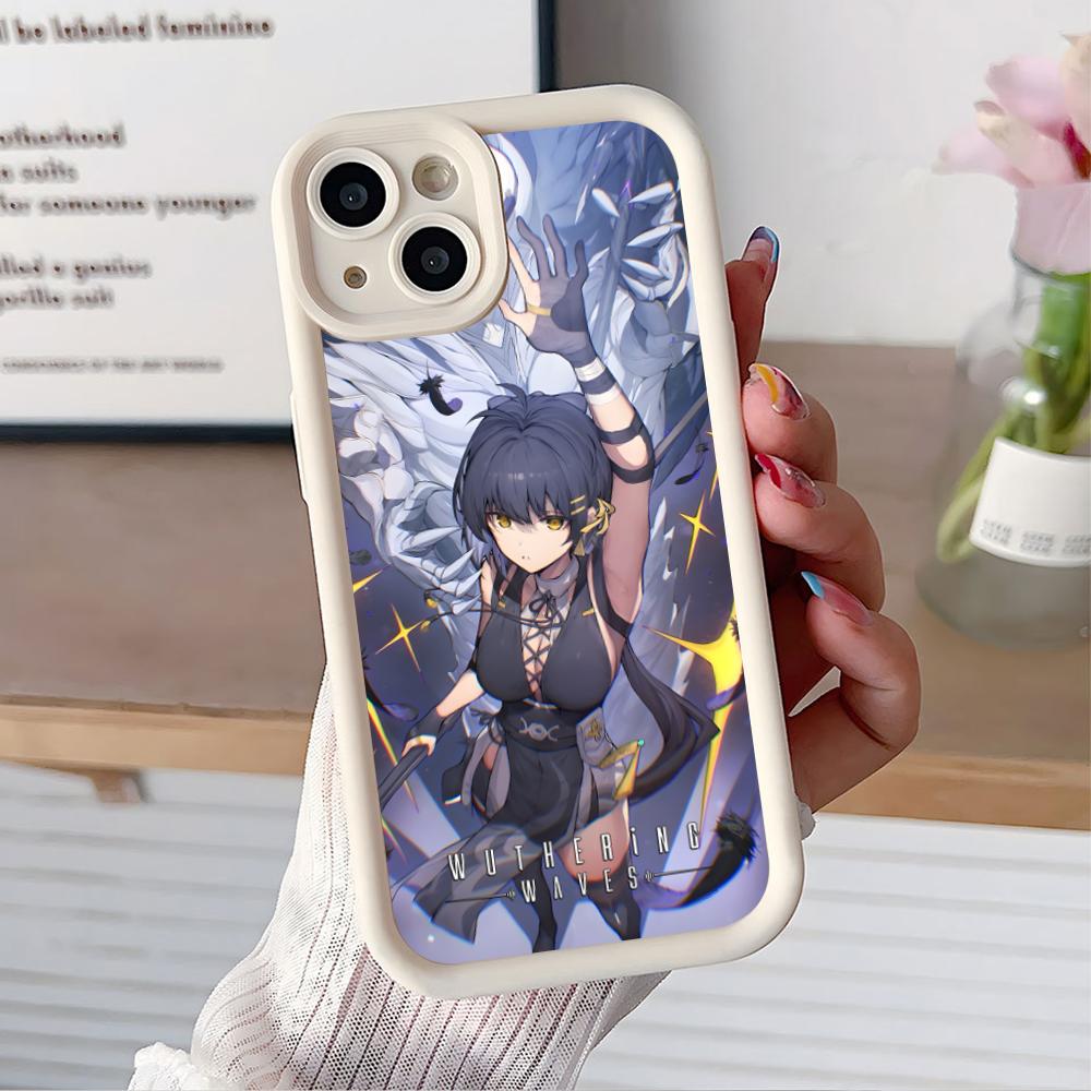 

Wuthering Waves Rover Thicken TPU Mobile Phone Case for iPhone 17 16 15 14 13 12 11 Air Pro Max Plus Colorful Cover iPhone 14 Pro Max
