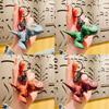 Cute Biting T-rex Keychain Plush Fun Cartoon Dinosaur Bag Charm For Kids And Adults
