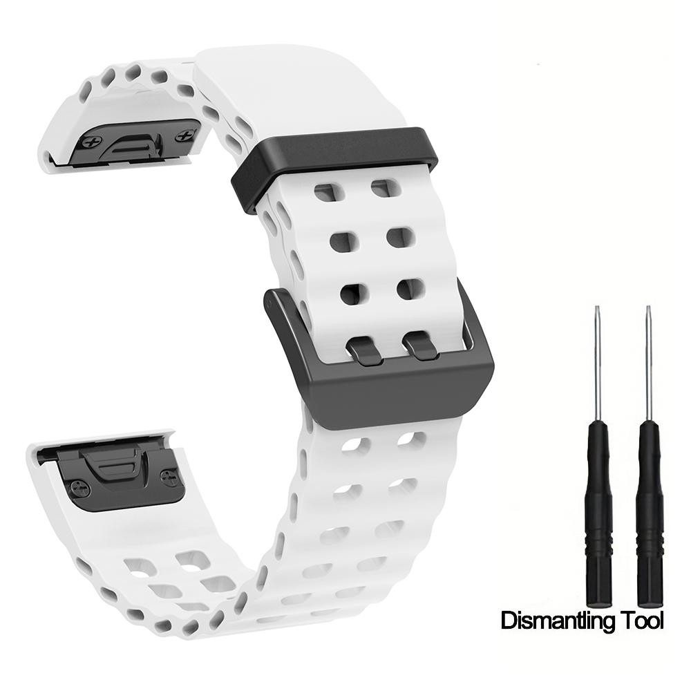 Silicone Watch Strap 26mm 22mm For QuickFit Garmin Band Fenix 8 7X 7 7S 6X 6 Pro 5 5X Epix 2 Forerunner 965 955 945 Instinct 2