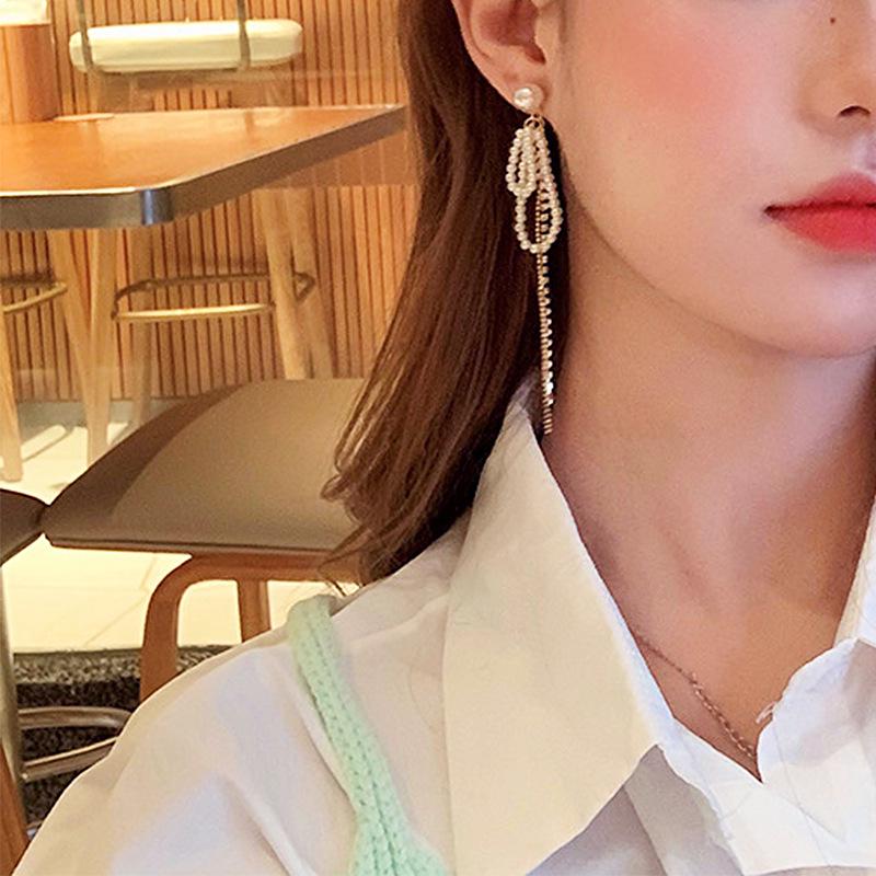 Pearl Tassel Earrings for Women - S925 Silver Needle, High-End Fashion 2022 Trend