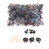 100Pcs 12mm Plastic Eyes for Bear Animal Dolls Safety Type with 50Pairs Suitable for Professional DIY Craft Making