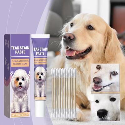 Dog Tear Stains Eye Cream Tear Stains Nutrient Cream Pet Tear Stains Remover Dog Tear Line Long-haired Dog