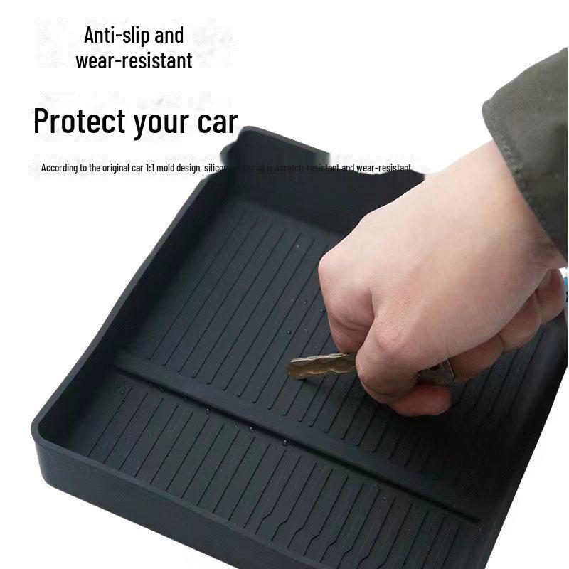 Geeignete Aufbewahrungsmatte für die Mittelarmlehnenbox der Mittelkonsole des Tesla Model 3 Highland