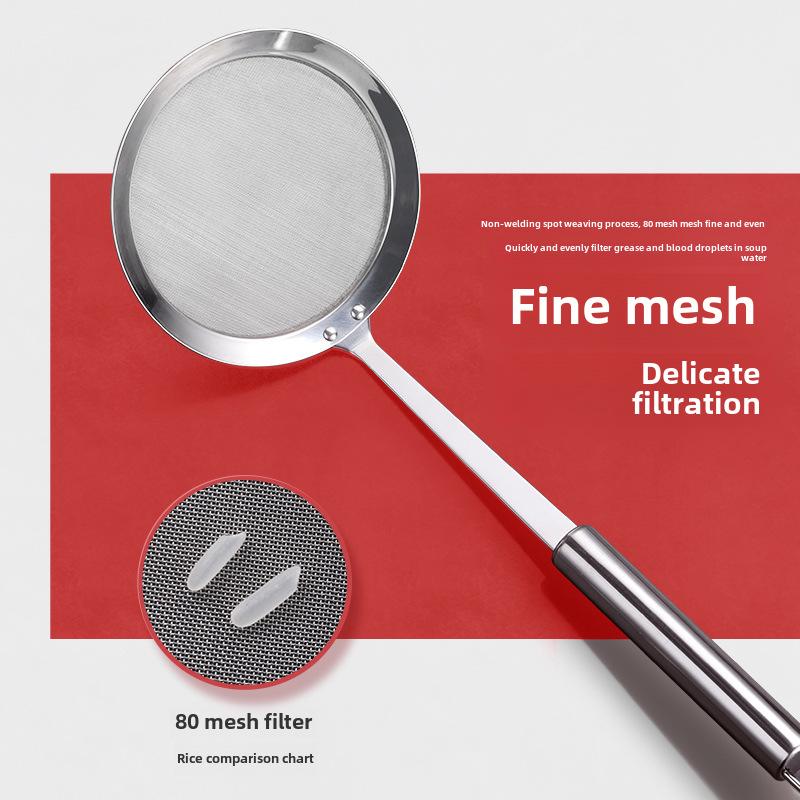 304 Stainless Steel Oil Skimmer and Ultra-Fine Filter Spoon