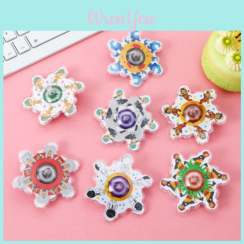 Childrens Cartoon Figure Pattern Gyroscope Toy With Pp Material For Kids And Classroom Entertainment