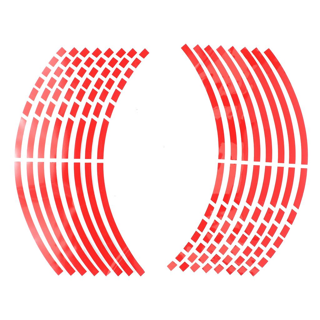 16Pcs 17"18" Strips Motorcycle Wheel Stickers Car Reflective Rim Tape Motorbike Bicycle Auto Decals Universal For Honda Decals