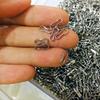 100pcs/bag Size  9mm  Lanyard Snap Clip Hooks Metal Spring Clasps Connector Keychain DIY Fastener Snaps Tools for Doll Cloth