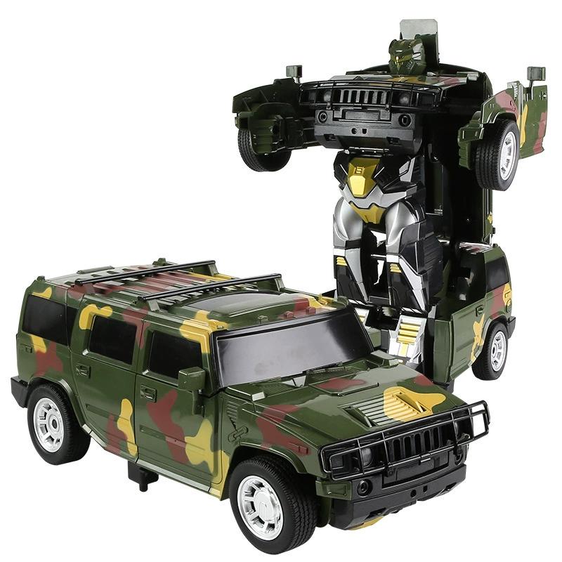 Coche teledirigido con sensor de gestos para niños, vehículo transformable de juguete 2 en 1