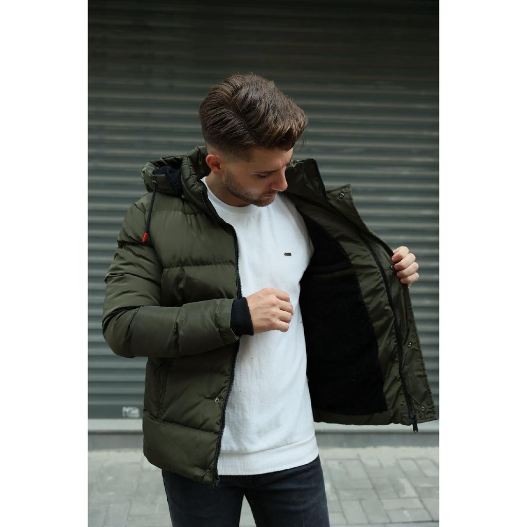 Men's Fur Lined Puffer Coat