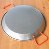 EL CID Spanish Paella Pan with Red Handle, Professional Paella Pan with Recipe, 34cm, Serves 6