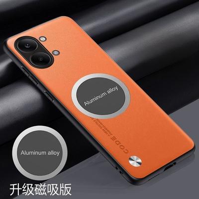 Luxe Zakelijk Sle Metaal Magnetische Autohouder Lederen Hoesje Voor Poco X8 Pro Max F8 Ultra X/M/F 7 6 Pro Anti-Val Beschermhoes
