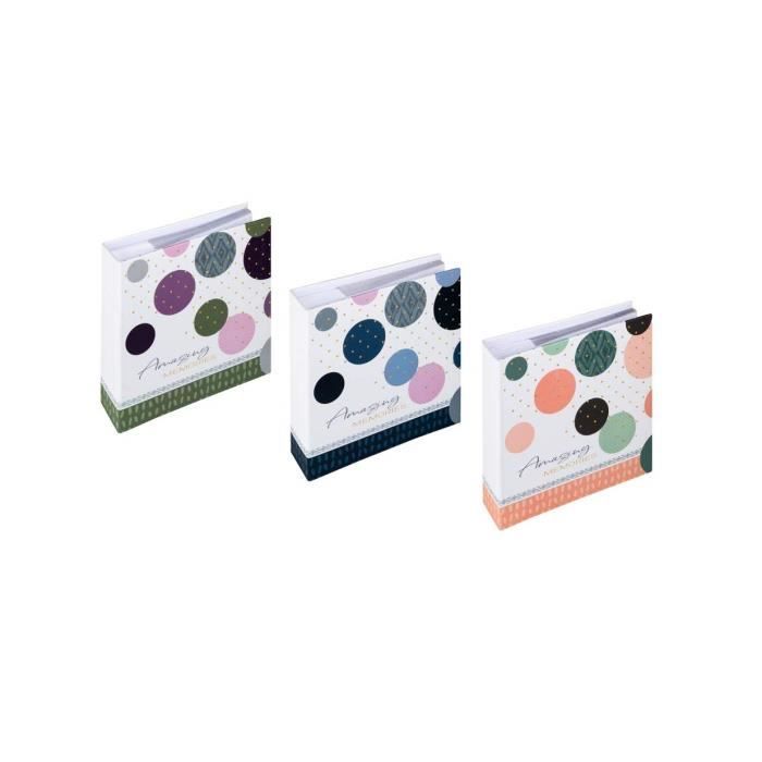 Walther Design Amazing Memories, Mémo slip-in album 200 photos 10x15 cm, saumon - ME-486-R