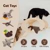 Cat Interactive Toy Bird, Chirping Bird Cat Toy, Automatic Jumping Bird Shaped Cat Toy, Electric Plush Bird Cat Toy, Singing