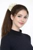 Satin Scrunchies Hair Tie Without Joints 13 Comfortable Ecru