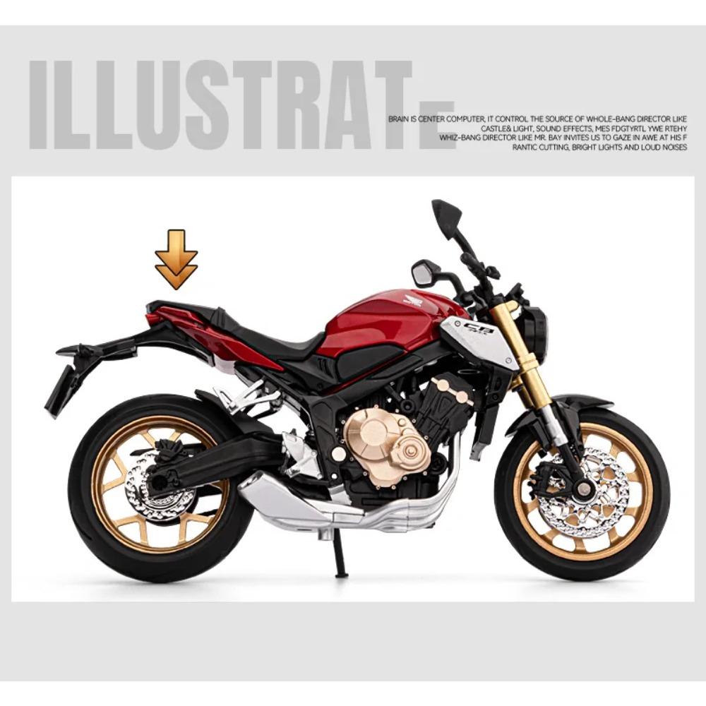 1/12 Honda CB650R E-Clutch Legierung Druckguss Motorrad Modell Fahrzeug Sammlung Ton und Licht Off Road Autocycle Spielzeug Auto